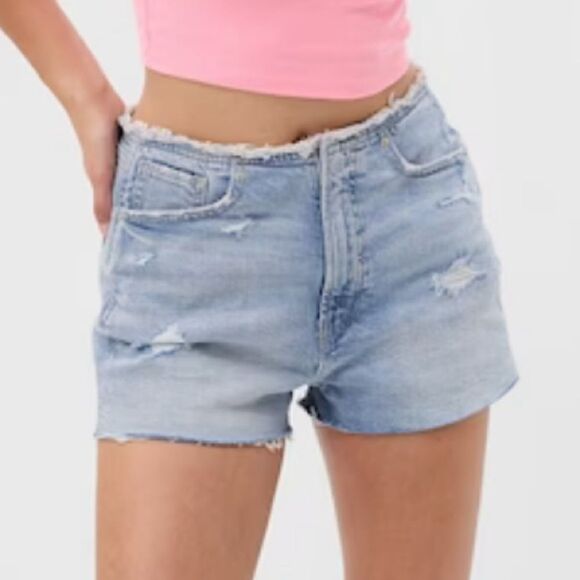 Gap Sky High Rise Denim Shorts - Picture 1 of 8